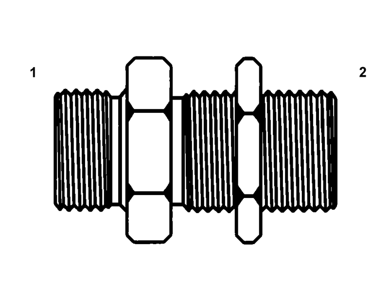 BSPP Bulkhead Union (3421)